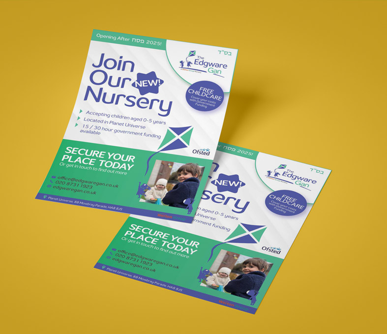 Edgware Gan Nursery Flyer logo