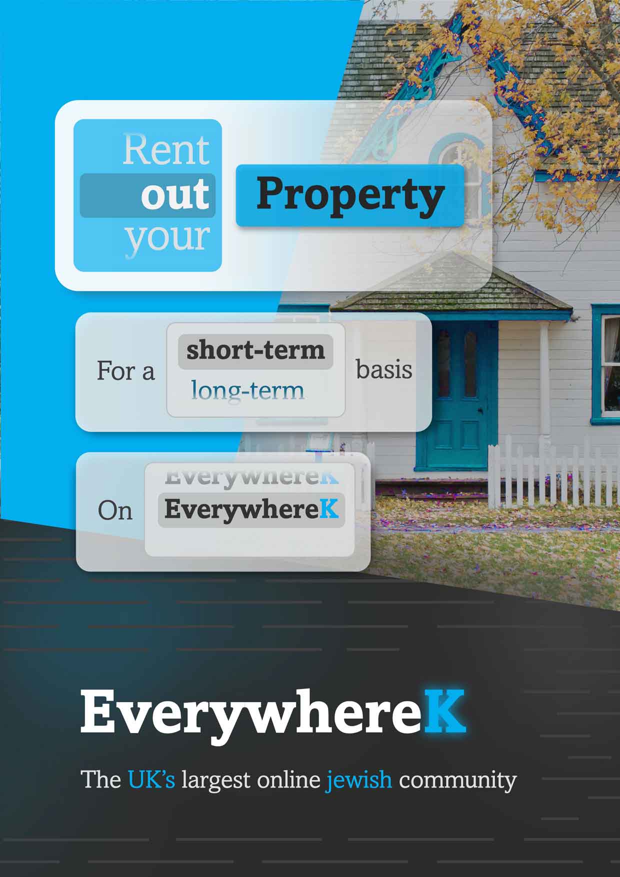 Rent a house on EverywhereK logo
