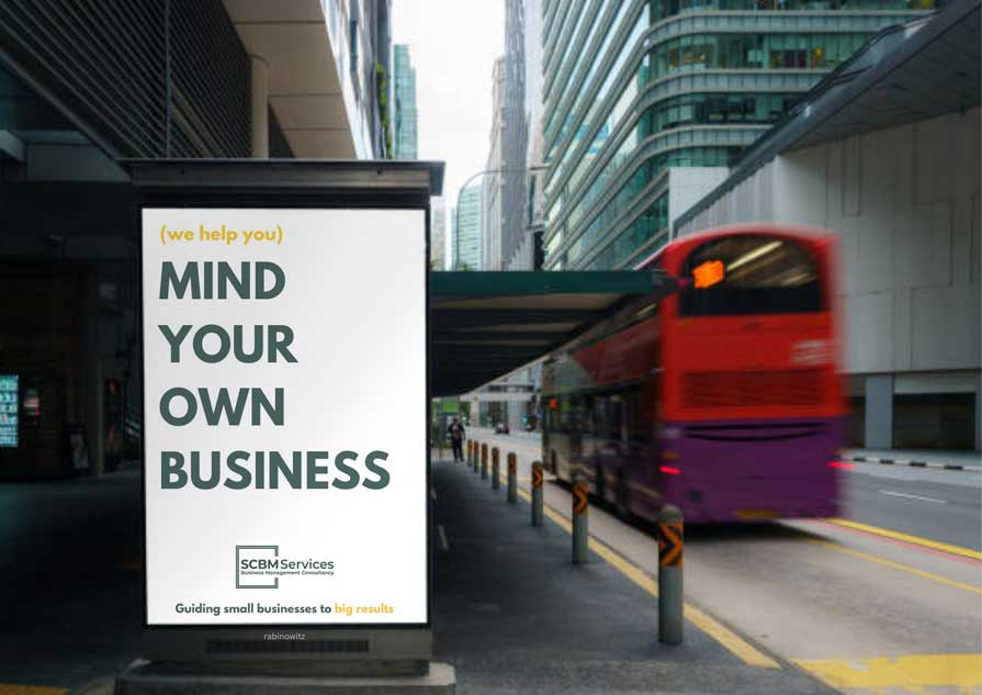 SCBM street ad logo