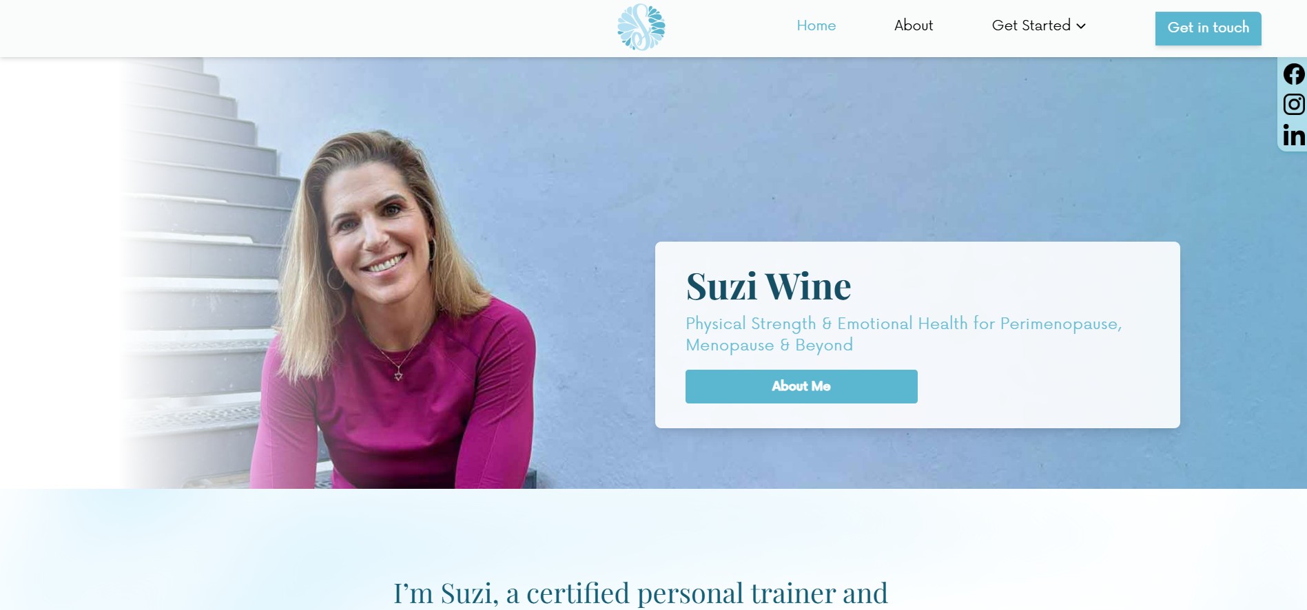 Suzi Wine - Lifecoach website