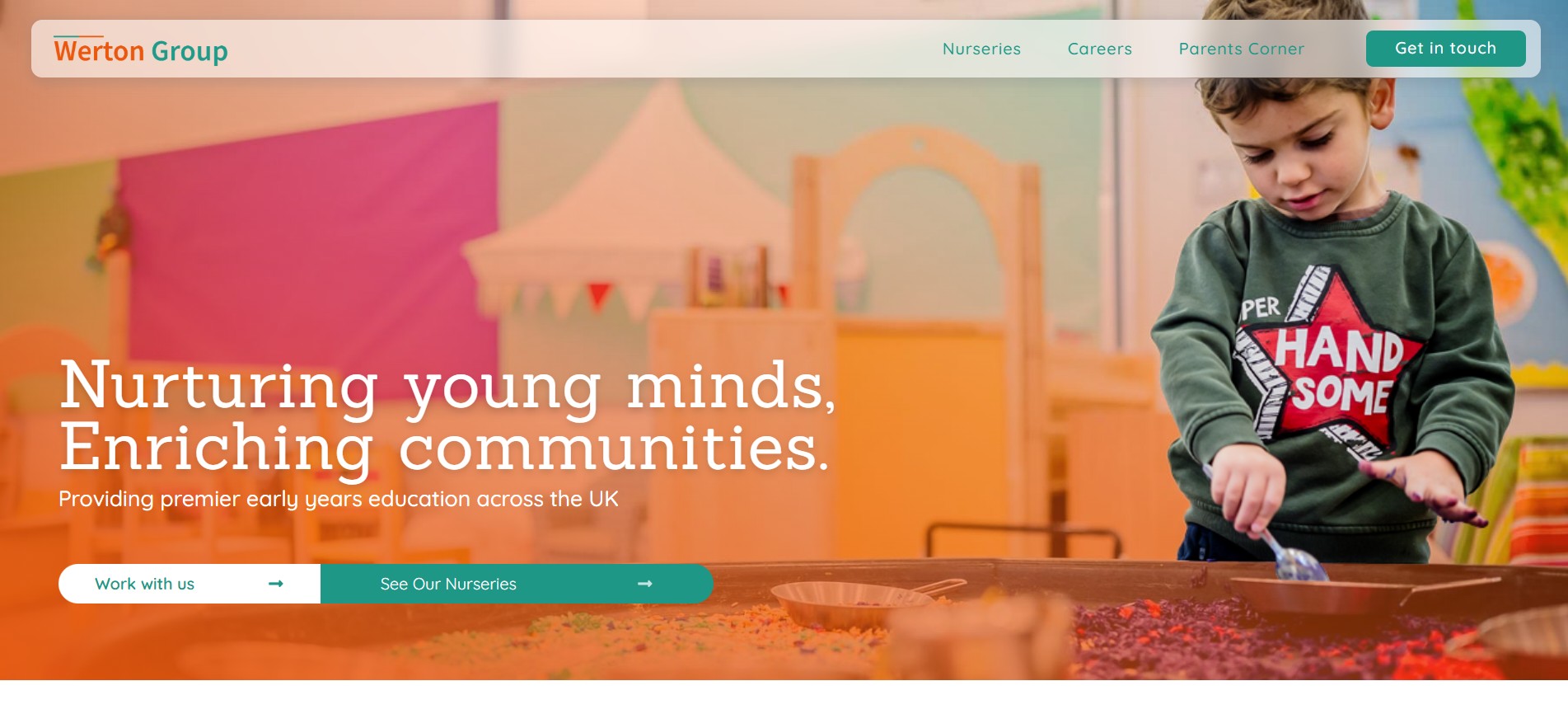 Werton Group - Childcare Excellence website